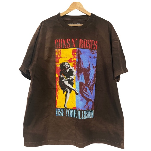 Guns N' Roses Other - New - Guns N’ Roses Brown Graphic Band T-Shirt